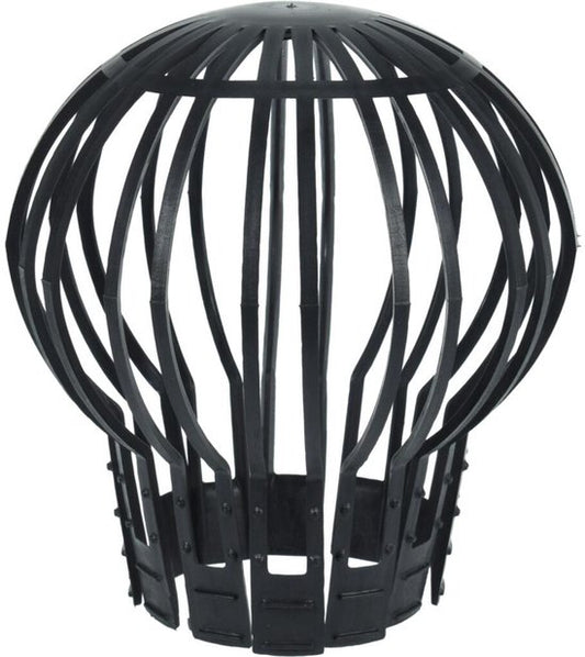 Capuchon de protection/capteur de feuilles pour tuyau de descente 2pcs - noir - Ø12.5 x H14.5