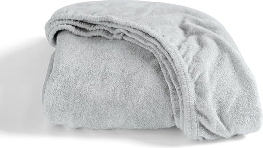 Cinderella - Drap-housse - éponge - 180x200/210 cm - Jusqu'à 30 cm de hauteur de matelas - Gris clair