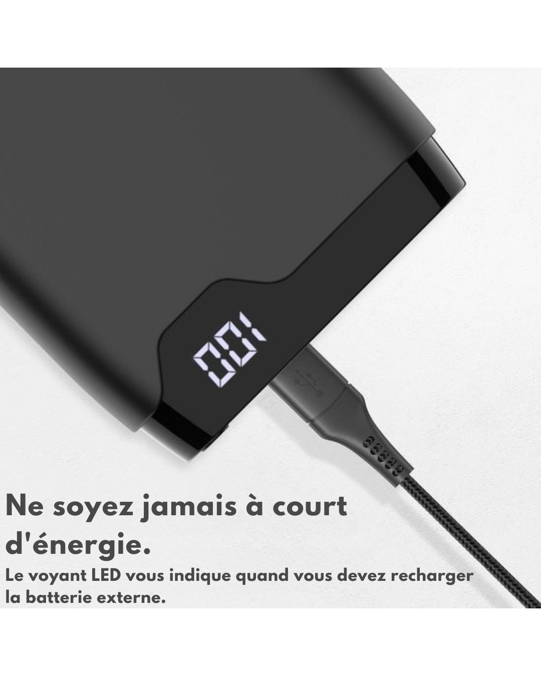 Batterie externe - imoshion - 20000 mAh - Chargeur rapide 22,5W - USB-C & USB-A - Powerbank Powerbank adapté à iOS/Android - Noir