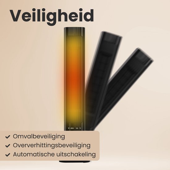 Auronic Réchaud électrique - Réchaud céramique - Réchaud tour - Chauffage 2200W - Noir