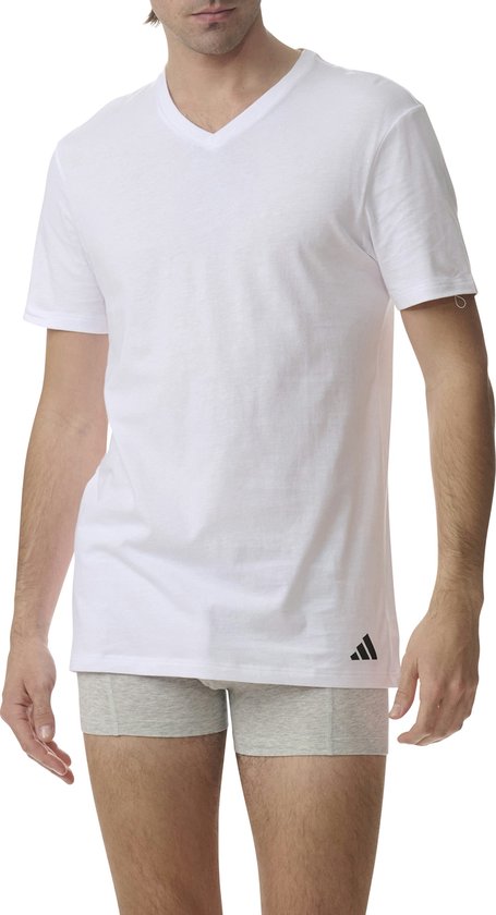 Adidas Sportswear - Active Core Cotton - T-shirts à col en V - Sous-vêtement pour homme - Blanc - Taille XL