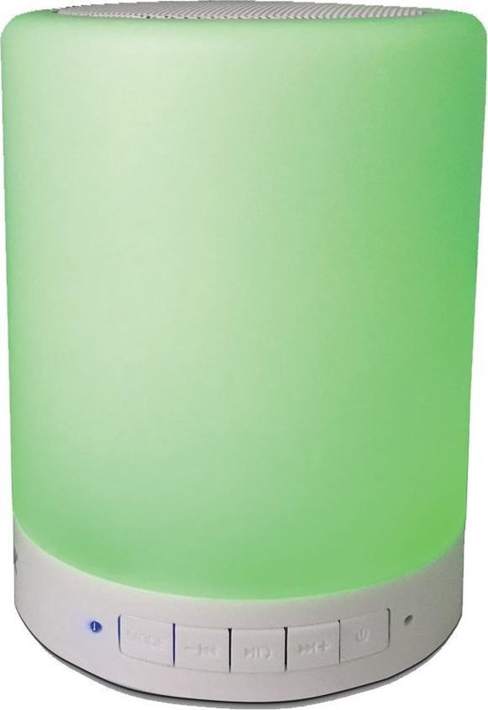 Denver BTL-30 - Enceinte Bluetooth avec éclairage et radio - Blanc