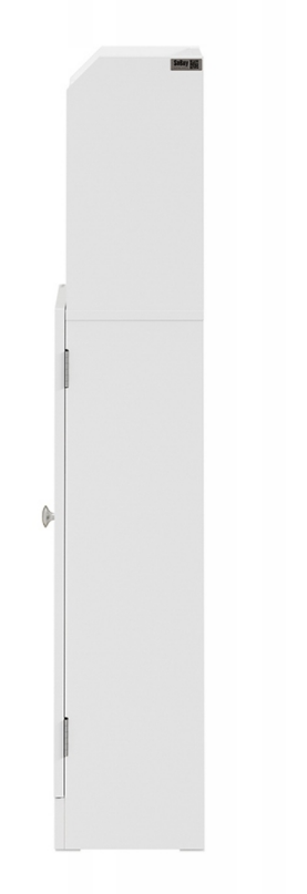 Armoire de salle de bains SoBuy - Armoire à colonnes avec étagères - MDF blanc - Modèle sur pied