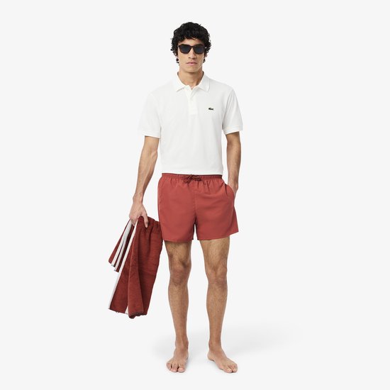Short de bain Lacoste pour homme, marron - Taille M