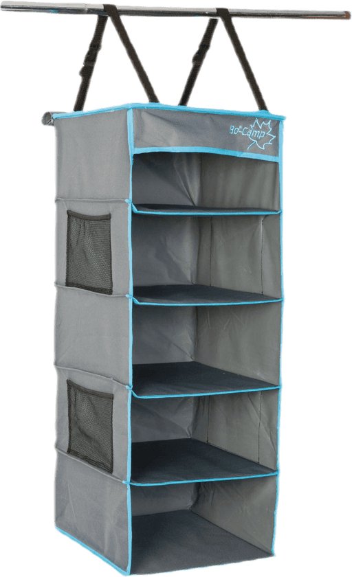 Bo-Camp - Armoire suspendue - Armoire de camping - Rangement - 5 compartiments