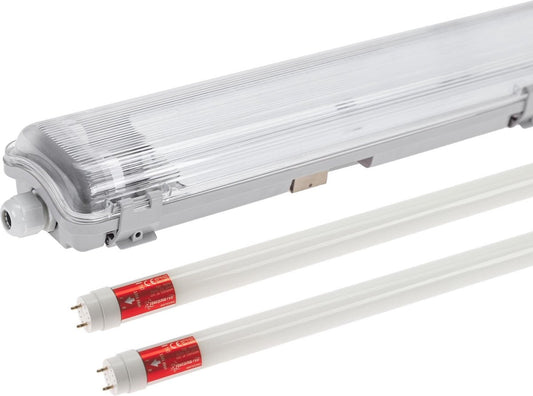 LED's Light LED TL Fixture + Tube | 2x 18W | 120 cm