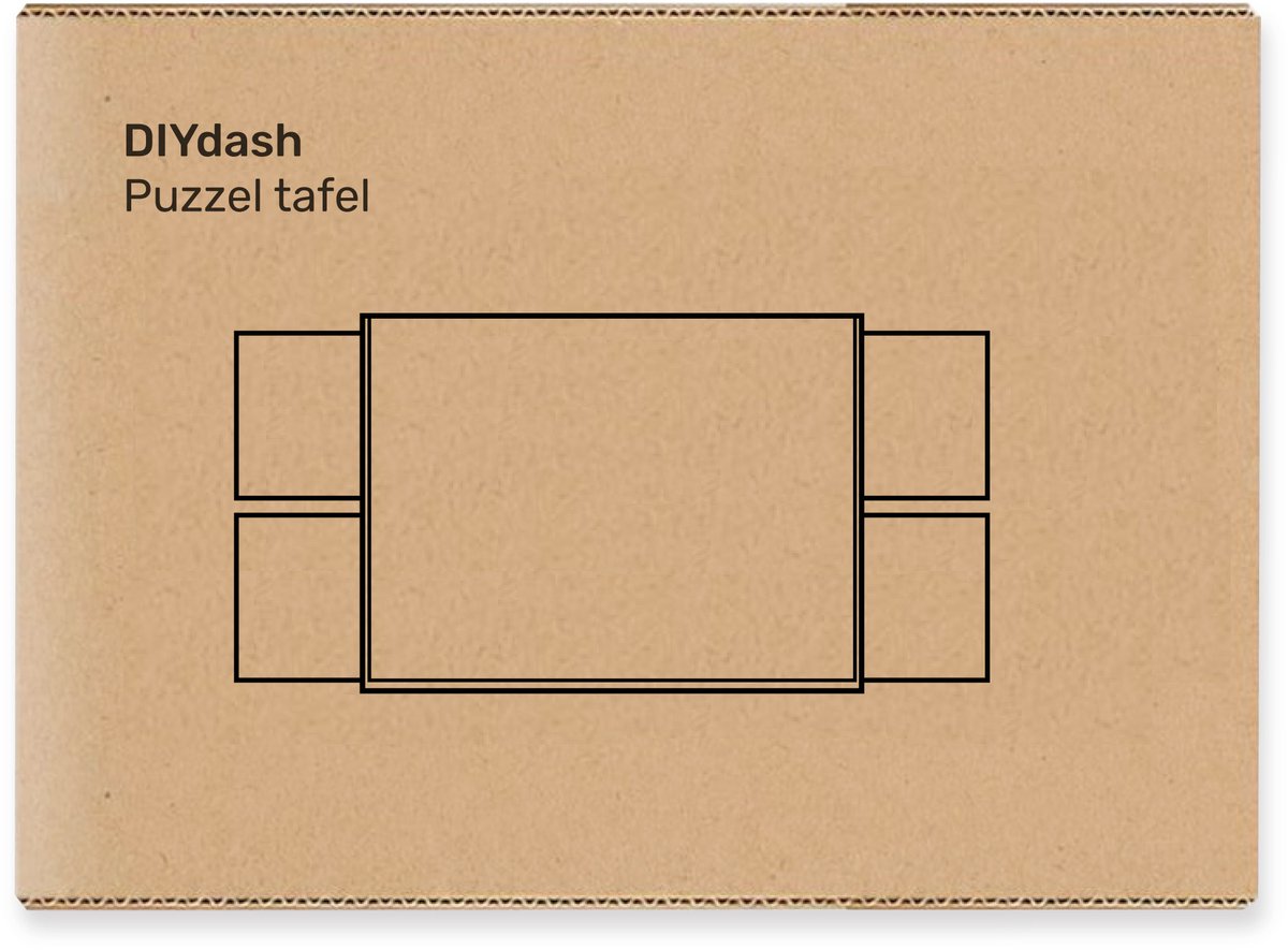 Table de puzzle XXL - DIYDash - 1500 pièces - Pliable - Plateau avec système de rangement - Bois