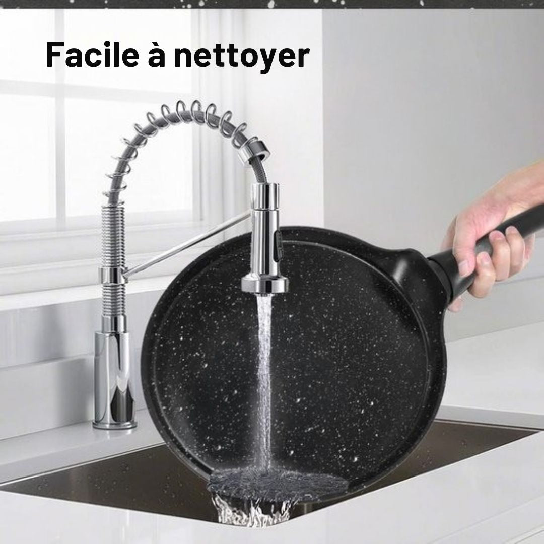 Poêle à crêpes CeraFusion - Induction - 24cm - Revêtement antiadhésif - Noir