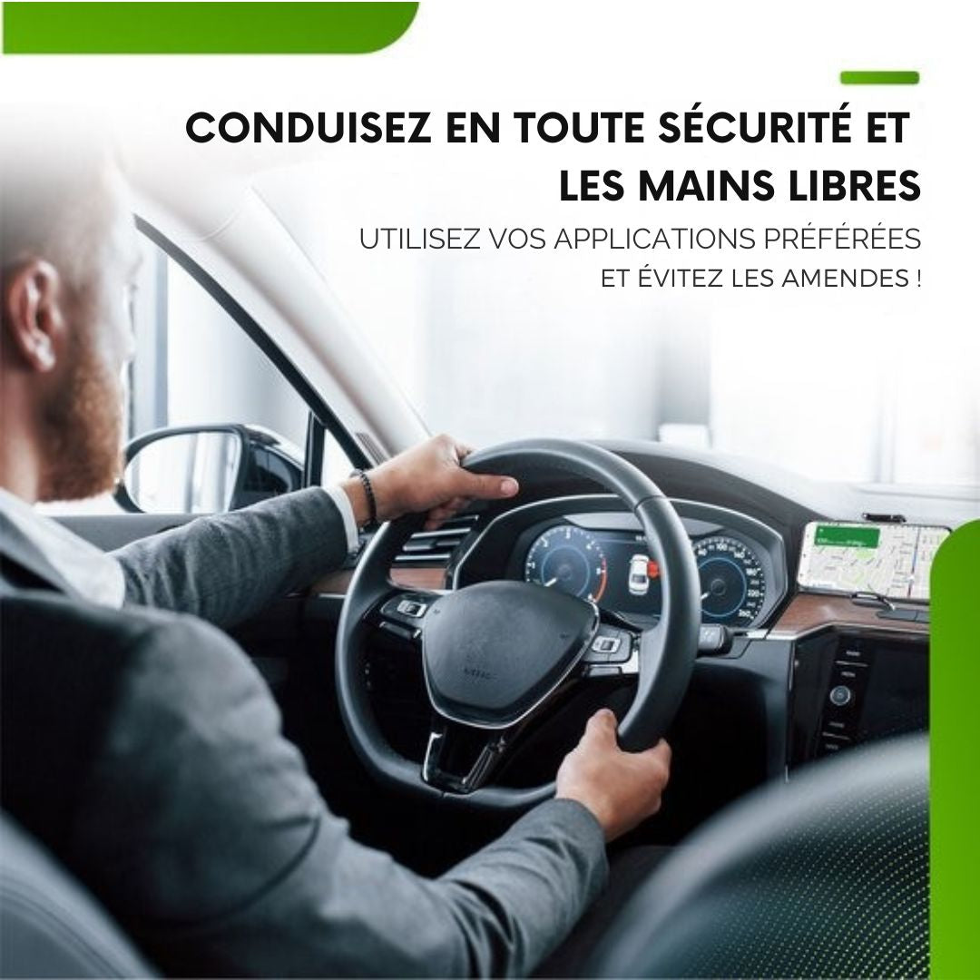 Support de téléphone iSetchi - Voiture - Ventouse extra-forte - 3 en 1 - Noir