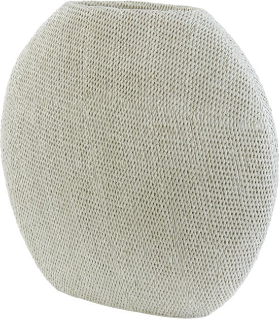 Vase Mashaba de Light & Living - Sable - 50 x 20,5 x 45,5 cm - Plastique - Moderne - Vase à fleurs - Décoration d'intérieur - Vase décoratif pour le salon ou la chambre à coucher