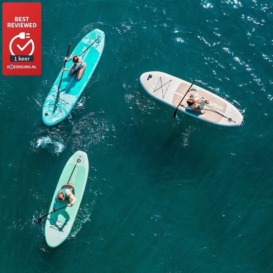 Planche de SUP gonflable VirtuFit Ocean 275 cm - Poids max. 150 kg - Kit complet - Pompe, pagaie, sac de transport, accessoires et support GoPro inclus - Planche de Stand Up Paddle - Orange