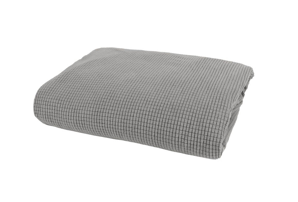 Home & Comfort Protège siège extensible pour siège 2 places - Gris clair - 59x245 cm - Protégez votre mobilier avec style
