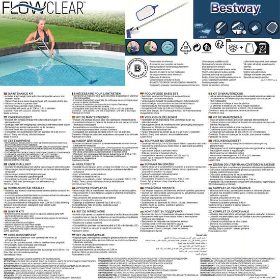 Bestway Pool cleaning kit - Kit d'entretien pour piscines hors sol - 58013