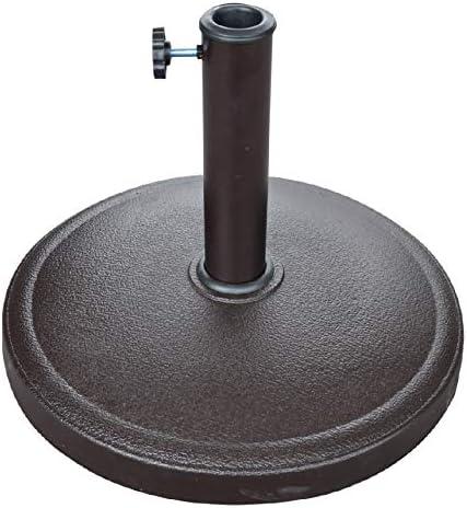 Pied de parasol Angel Living - Rond - 10 kg - Ø 44,5 cm - Marron - Résine/Acier