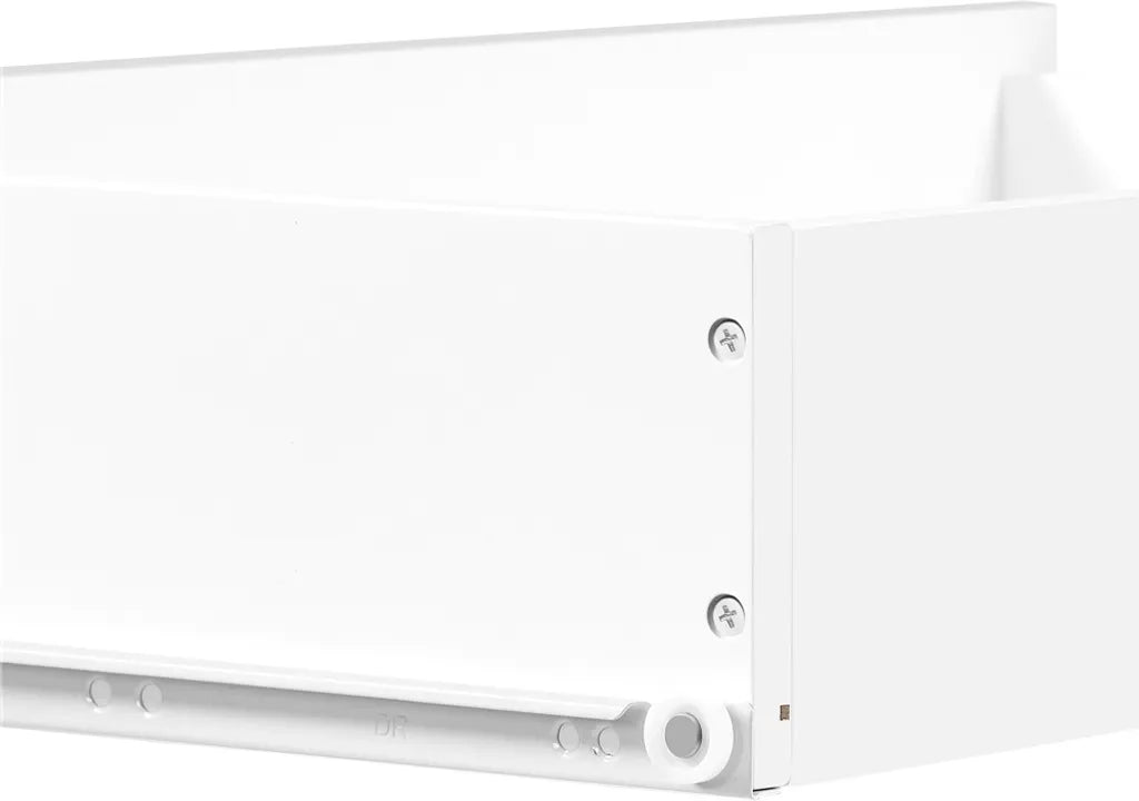 Armoire de salle de bains Yaheetech 75 x 30 x 80 cm - Blanche - Armoire de rangement avec tiroir, porte et étagères réglables