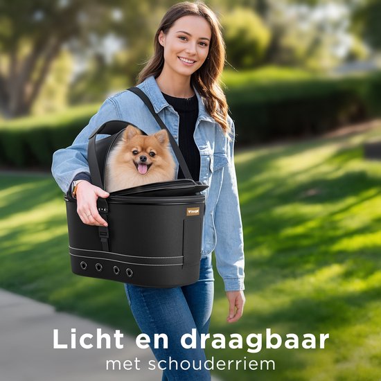 Trevopet® Dog Bike Basket Rear - 2-in-1 Bike Basket Dog & Carry Bag - Convient aux vélos électriques - Jusqu'à 12 kg - Matière Oxford robuste