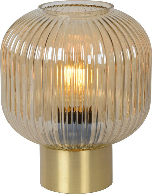 Lucide MALOTO - Lampe de table - Ø 20 cm - 1xE27 - Ambre