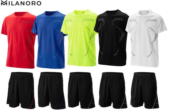 Milanoro - Kit de sport élégant pour homme - Vert - 3XL