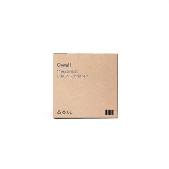 Qwali Blue Children's Knives Set - Safe - Inc. cutting board - Children's - Cutlery - Knives Child - Kitchen - Toys