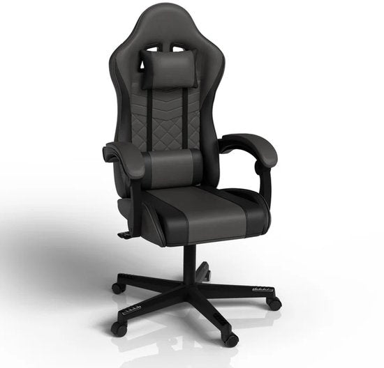 Chaise de jeu / Chaise de bureau HyperSeat - Gris / Noir