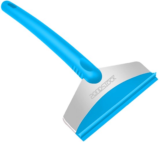 SolidStock Grattoir à glace pour voiture - Grattoir pour voiture - Extra large - Grattoir pour vitres - Design ergonomique - Bleu