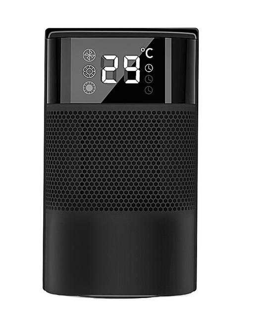 Aironex - Radiateur électrique - En céramique - 1000 W - Jusqu'à 20 m² - Noir