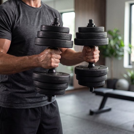 Fitby Dumbbells 20 KG - Dumbbell - Weights Set - Adjustable Dumbells - dumbbell set - Dumbbell Set