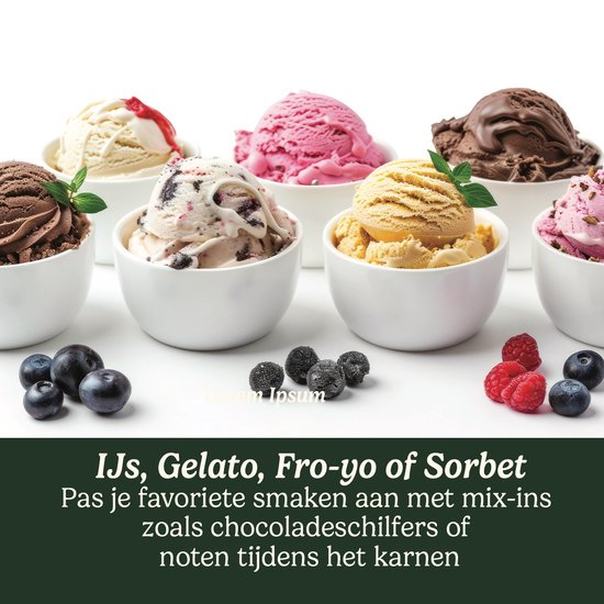 Cuisinart - Cool Scoops - Machine à glace - Machine à sorbet et à yaourt glacé - Machine à glace - Gris - 1,4 L