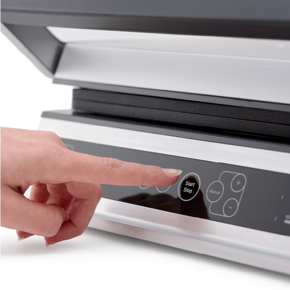 Solis Contact Grill Pro Gril de table - Gris - 37 x 37 x 17 cm - 2000 W - Sans PFAS - Dépliable 180°.