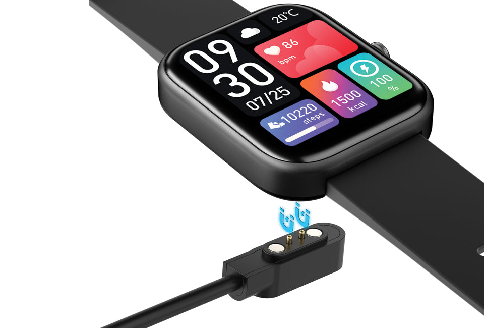 Vlectro Advanced Pink Smartwatch avec diverses fonctions - Mémoire 64mb - 45.6x38x12.8mm