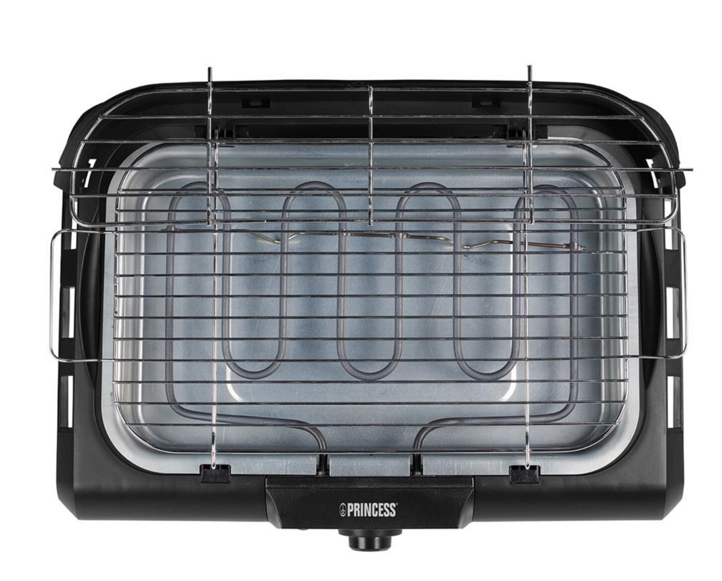 Barbecue électrique Princess avec tables latérales - 2 200 W - 40 x 24,5 cm - Noir