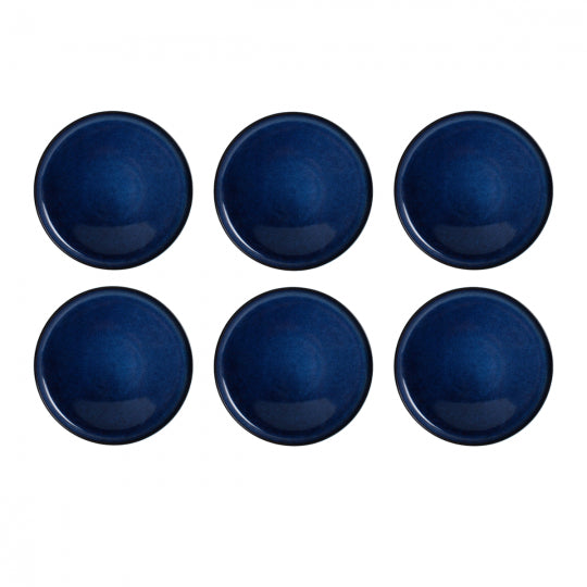 Ardtime Service d'assiettes plates et creuses 18 pièces BLUE MOON