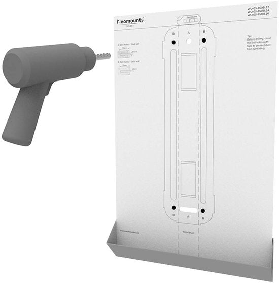 Support mural pour téléviseur Neomounts WL40S-850BL14 - rotation complète - 32 à 65 pouces - installation facile - noir