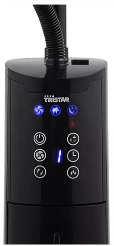 Ventilateur antibrouillard 40 cm - Avec fonction ionisateur et minuterie - 3 vitesses - Oscillant - Tristar VE-5884 - Noir