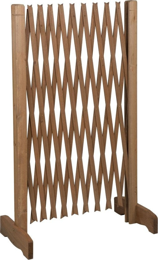 Barrière pour chiens extensible - Maxxpro -extensible de 30 à 117 cm - sans perçage - Barrière pour chiens intérieure et extérieure - Bois