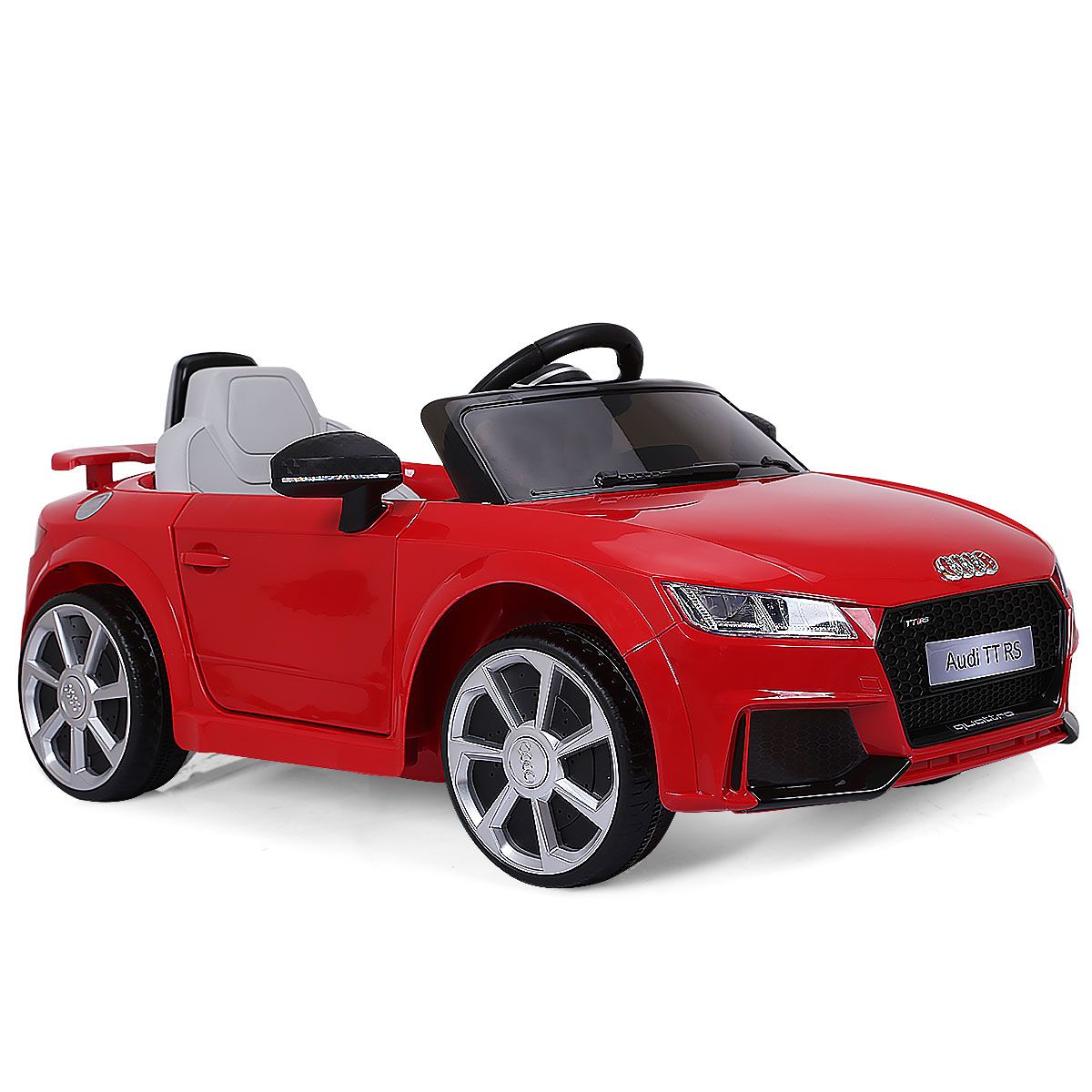 Voiture électrique pour enfants Coast - 2 moteurs - télécommande et musique - rouge 104 x 63,5 x 45,5 cm