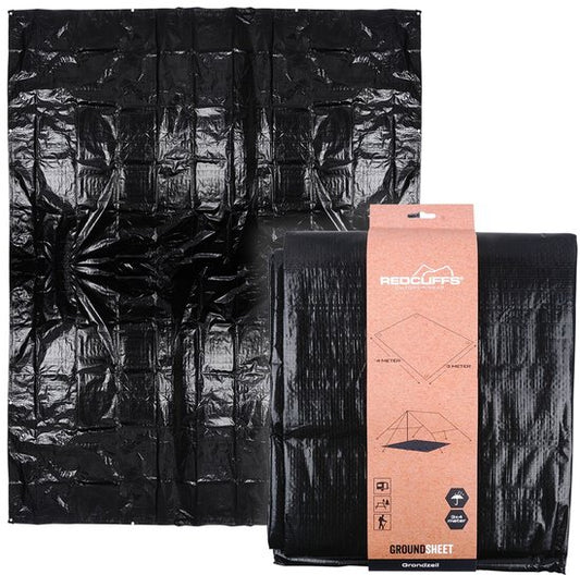 RedCliffs - Fond de tente et vestibule - Imperméable - 300x400 cm - Noir - Avec yeux