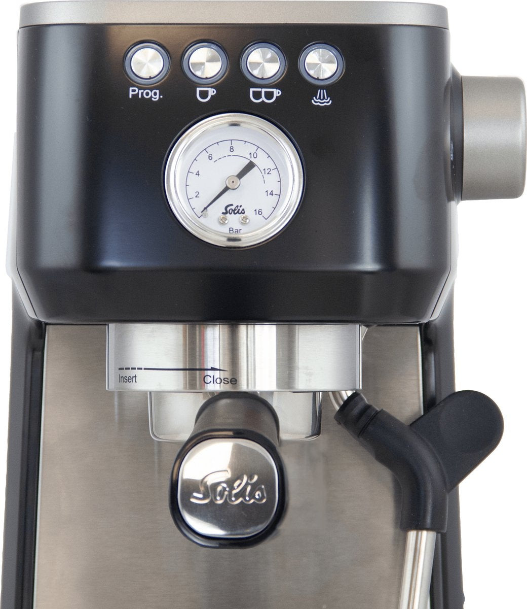 Solis Barista Perfetta Plus 1170 V2 Machine à piston - Machine à espresso - Machine à café en grains - Noir - 1.7L