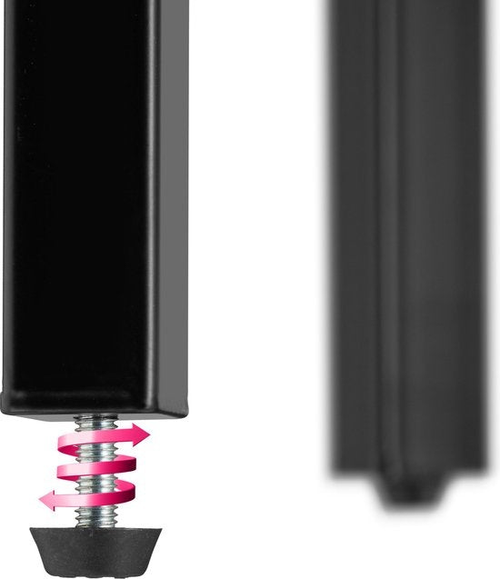 tectake - Hoekkast Newbridge 34x34x125cm - lichtbruin - 404774