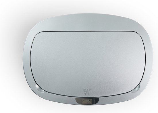 Umuzi Poubelle de nettoyage one touch 58L - argenté