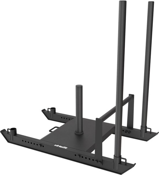 VirtuFit Power Sled - Pour disques d'haltères de 50 mm - Plateforme de résistance réglable - Capacité de charge maximale de 250 kg - Appareil de musculation robuste pour l'entraînement fonctionnel