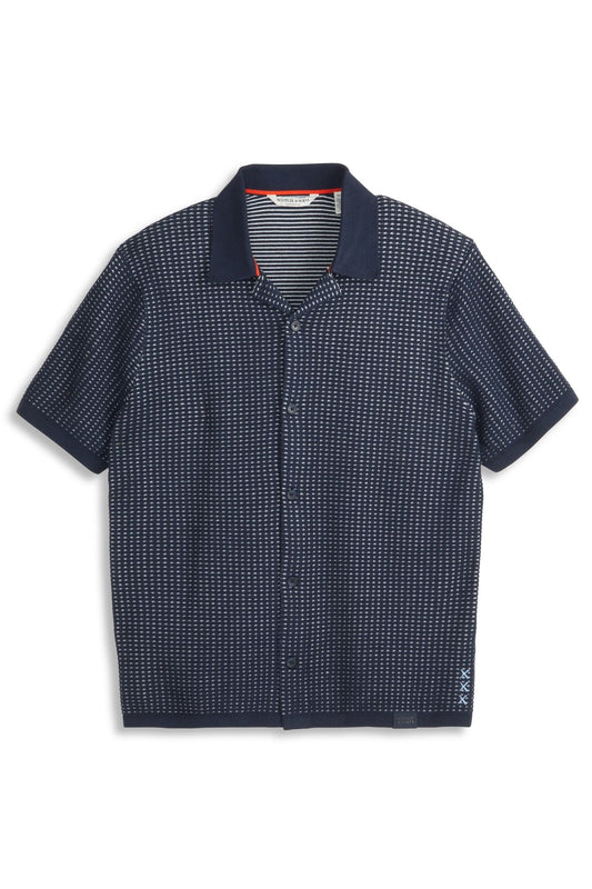 Haut-pull à boutons Scotch and Soda - Noir/Bleu - XL