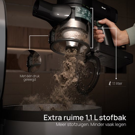 Aspirateur balai sans fil Skrub 500 W - 60 min - 32 kPa - HEPA H13 - Aspirateur à main - Aspirateur sans fil et sans sac