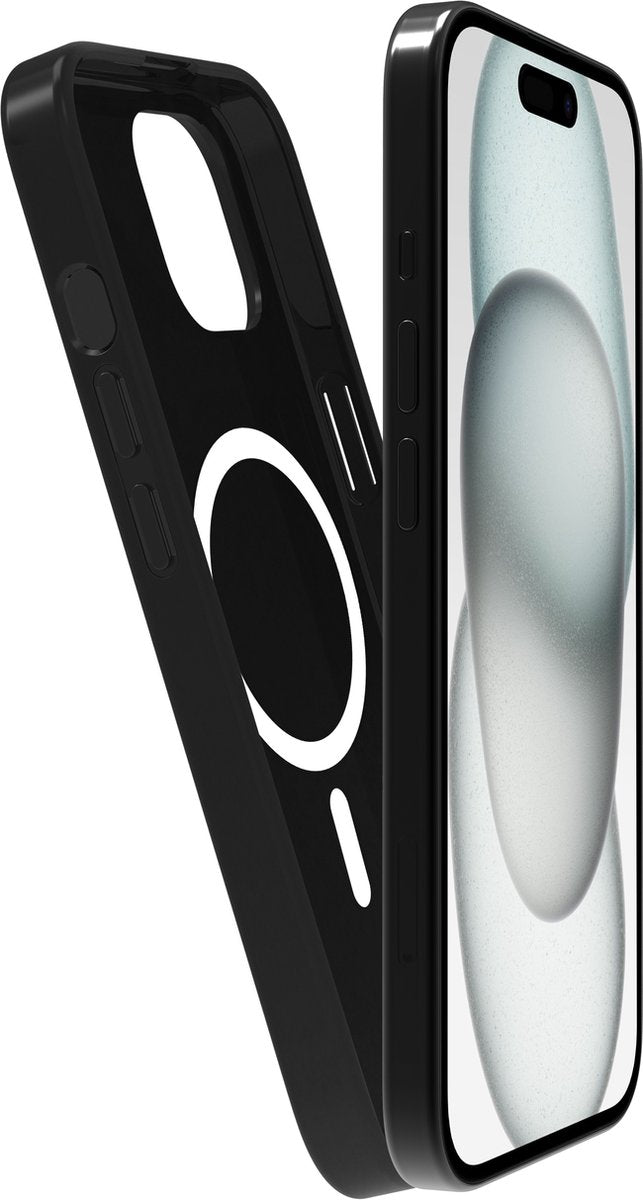 BeHello - iPhone 15 - Coque MagSafe Soft Touch - Noir