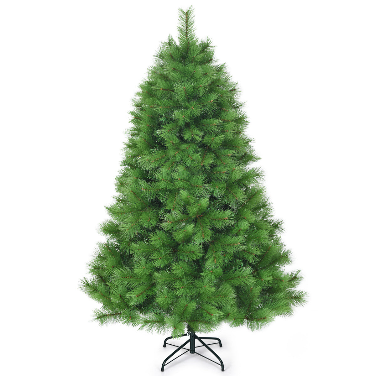 Coast Arbre de Noël artificiel 180 cm Arbre de Noël avec aiguilles en pvc Arbre artificiel avec support en métal vert