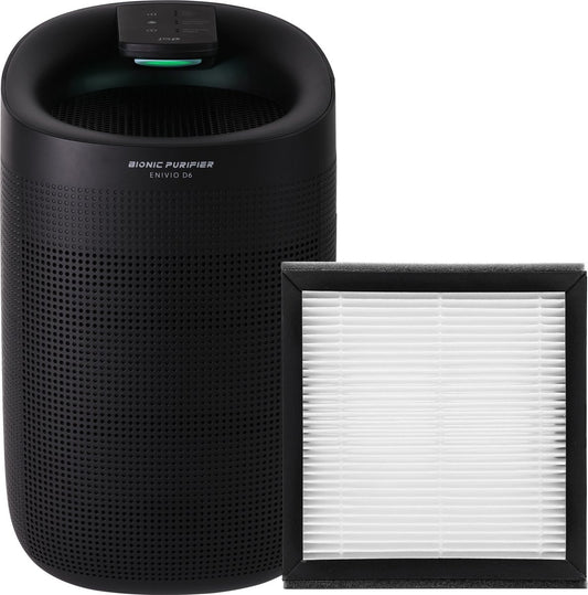 JAP Enivio D6 - Déshumidificateur avec filtre - Purificateur d'air intérieur 2en1 - Grande capacité - Chambre à coucher, salle de bain et sous-sol