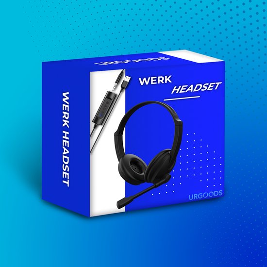 Casque avec microphone pour ordinateur portable et PC - Casque d'affaires - Casque pour appels vidéo - USB