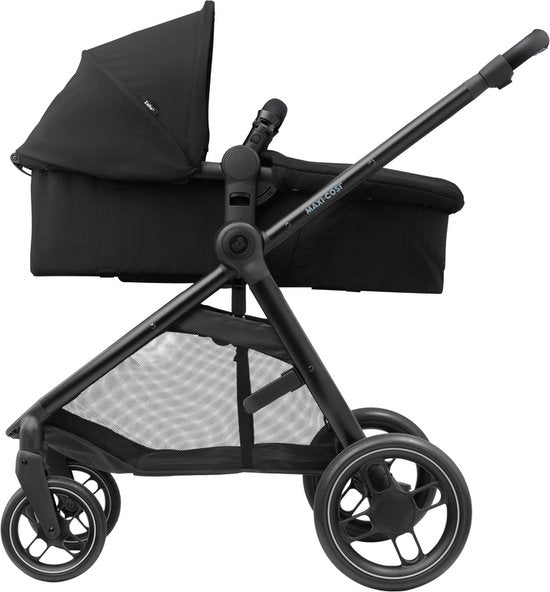 Landau Maxi-Cosi Zelia³ - Essential Black (châssis noir + cuir noir)