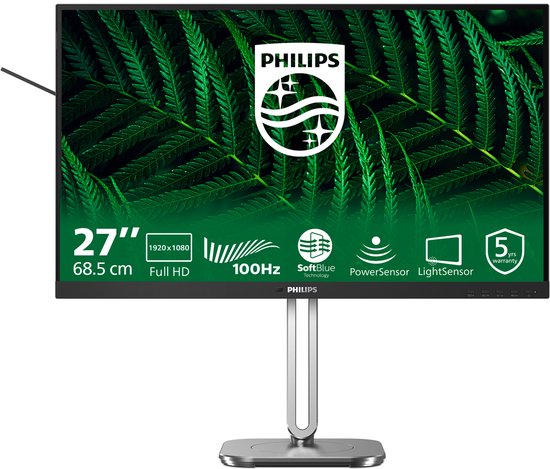 Philips 27B2G5200 - Écran professionnel Full HD 27 pouces - 100 Hz - Garantie de 5 ans