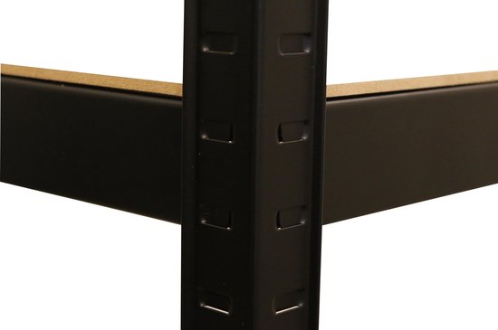 Erro Storage Rack XL - Largeur 120 cm - Capacité 875 kg - Montage sans vis -Noir